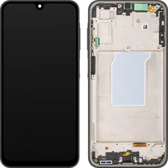 Samsung A266 Galaxy A26 5G, LCD kijelző érintőplexivel és előlap kerettel, fekete (GH82-37049A) (GYÁRI) (SERVICE PACK)