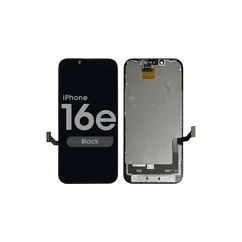Apple iPhone 16E, LCD kijelző érintőplexivel (DD HARD OLED), fekete (IC CSERE TÁMOGATÁS)