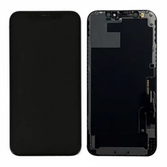 Apple iPhone 14 Pro Max, LCD kijelző érintőplexivel, fekete (Soft Oled)  (IC CSERE TÁMOGATÁS)