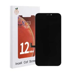 Apple iPhone 12 Mini, LCD kijelző érintőplexivel (RJ  COF  FHD1080p INCELL IC CSERE TÁMOGATÁS), fekete