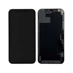 Apple iPhone 12 Pro Max, LCD kijelző érintőplexivel (OLED IC CSERE TÁMOGATÁS), fekete