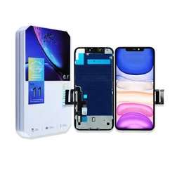 Apple iPhone 11, LCD kijelző érintőplexivel (LTPS JK  FHD 1080P IC CSERE TÁMOGATÁS), fekete