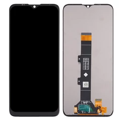 Motorola Moto E20 XT2155-3, LCD kijelző érintőplexivel, fekete (OEM)