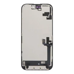Apple iPhone 16, LCD kijelző érintőplexivel (OLED IC CSERE TÁMOGATÁS), fekete 