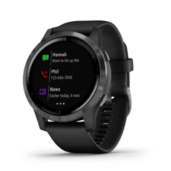 Garmin Vívoactive 4, Okosóra, fekete szürke csattal