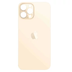 Apple iPhone 13 Pro, Akkufedél + ragasztó, (nagy lyukú verzió), arany (OEM)