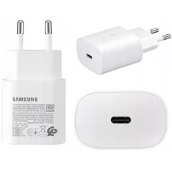 Samsung EP-TA800EWE, 1xUSB-C, Hálózati gyorstöltő, 3000mAh, 25W fehér (GYÁRI)