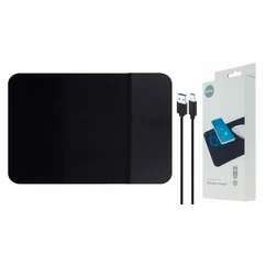 Setty GSM102086, Egérpad QI 10W (vezeték nélküli töltővel (298 x 220 mm), fekete