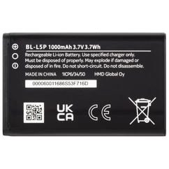 Nokia BL-L5P HMD 105/Nokia 105 (2024) 3.7V 3.7Wh 1000mAh , Akkumulátor (Gyári) Li-Ion