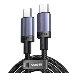 UGREEN L532 USB kábel, USB-C - USB-C, (1méter 240W), szürke (Gyorstöltő)