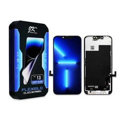 Apple iPhone 13, LCD kijelző érintőplexivel (JK SOFT OLED IC CSERE TÁMOGATÁS), fekete 