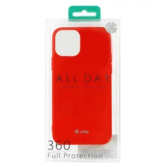 Apple iPhone 14, Szilikon tok, Jelly, piros
