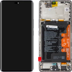 Honor Magic7 Lite, LCD kijelző érintőplexivel és előlapkeret, akkumulátor (0235AMQR), lila (GYÁRI) (SERVICE PACK)