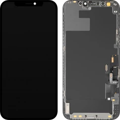 Apple iPhone 12/12 Pro, LCD kijelző érintőplexivel (OLED Diagnosztizálható), fekete