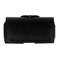 Fekvő bőr tok, (18) iPhone 15 Pro Max/16 Plus/16 Pro Max/17 Air/17 Pro Max/Samsung A16/A35/A53/A55/M35/S24 Ultra/S25 Ultra/Redmi 14C, fekete-Wonder Pro 