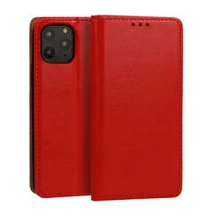 Samsung A135/A136/A047 Galaxy A13 4G/A13 5G/A04S, Oldalra nyíló flip tok, Book Special (valódi olasz bőr), piros