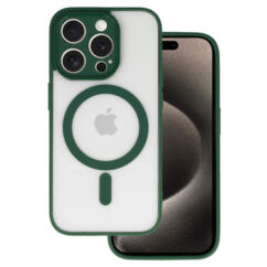 Apple iPhone 13, Szilikon tok,  Magsafe, zöld