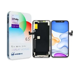 Apple iPhone 11 Pro Max, LCD kijelző érintőplexivel  (INCELL HD720p IC CSERE TÁMOGATÁS), fekete 