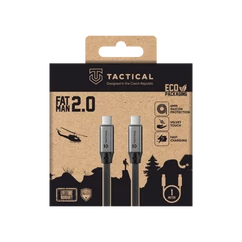 Tactical Fat Man 2.0 USB kábel, USB-C - USB-C, (1 méter 60W), szürke