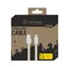 Tactical Smooth Thread USB kábel, USB-A - Lightning, (1 méter 2,1A), fehér 