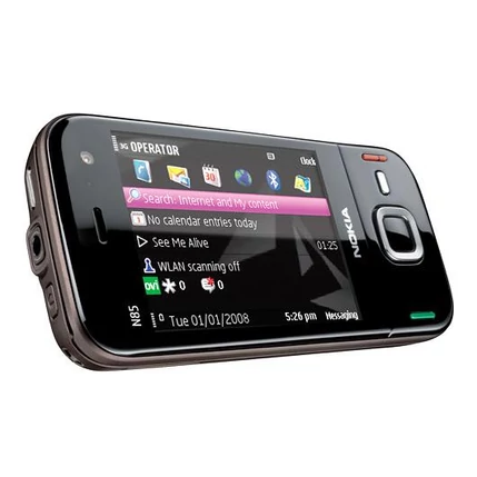 Nokia N85, Előlap, fekete-réz