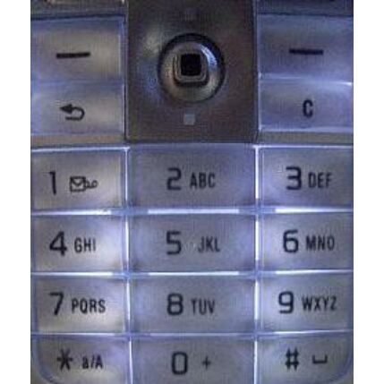 Sony Ericsson T630, Gombsor (billentyűzet), fehér