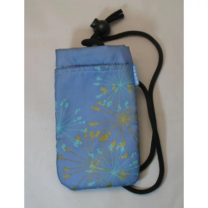 Nyakpántos tok, álló Croco tüzijátékos (8x13 cm), lila