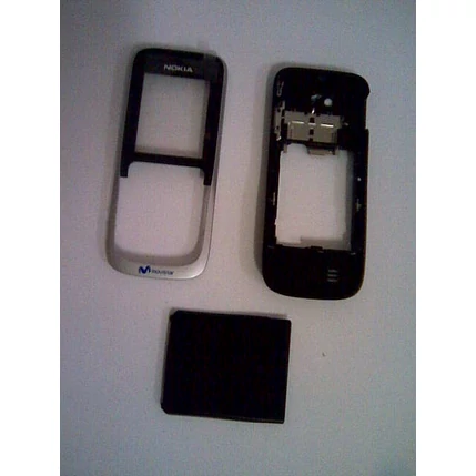 Nokia 2630 komplett ház+gomb, Előlap, fekete