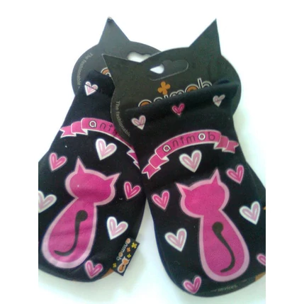 Tok álló, Összehúzós Animob szives (7x13cm), fekete-rózsaszín