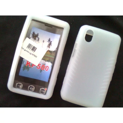 LG KP500/KP501/KP502, Szilikon tok, S-Case, fehér