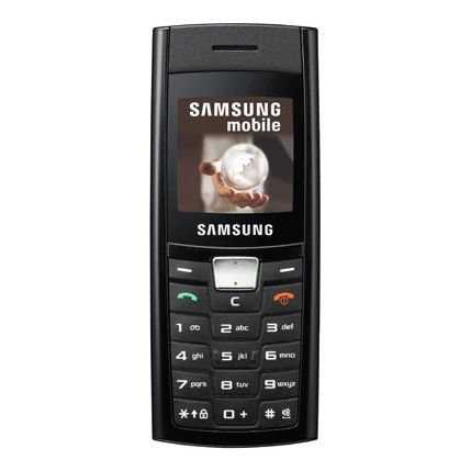 Samsung C180, Előlap, fekete