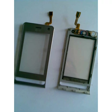 LG KU990, Érintőplexi, (+előlap), ezüst