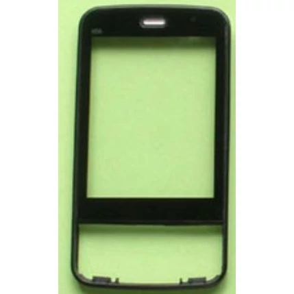 Nokia N96 elő+plexi, Előlap, fekete (GYÁRI)