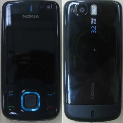 Nokia 6600 Sl elő+akkuf, Előlap, kék