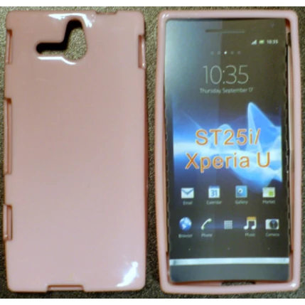Sony Xperia U ST25i, Szilikon tok, S-Case, rózsaszín