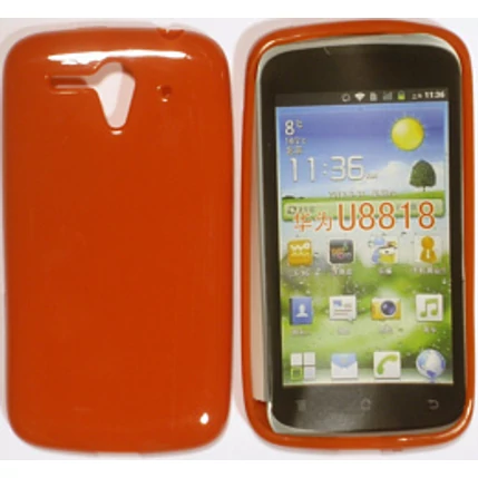 Huawei G300, Szilikon tok, S-Case, piros