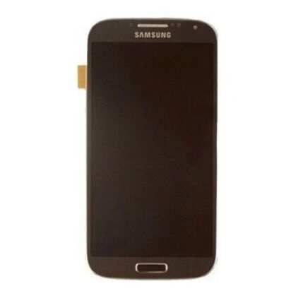 Samsung i9500 Galaxy S4, LCD kijelző érintőplexivel és előlappal, mélyfekete
