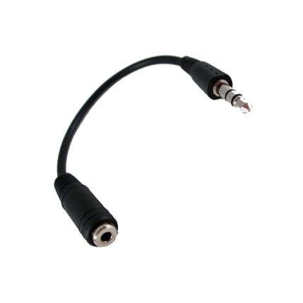 Adapter, 3,5mm, fekete