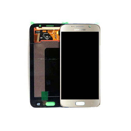 Samsung G920 Galaxy S6, LCD kijelző érintőplexivel, arany