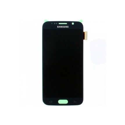 Samsung G920 Galaxy S6, LCD kijelző érintőplexivel, fekete