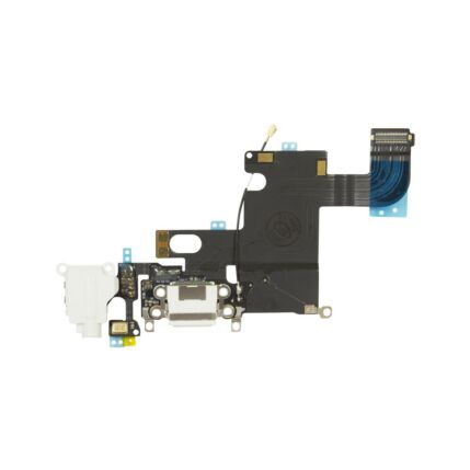 Apple iPhone 6, Átvezető szalagkábel (Flex), Töltő csatlakozó, (+headset csatlakozó +mikrofon), fehér