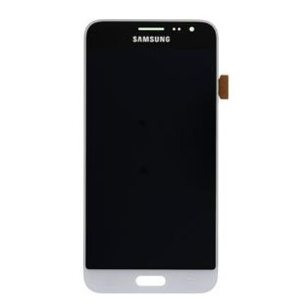 Samsung J320 Galaxy J3 2016, LCD kijelző érintőplexivel, fehér