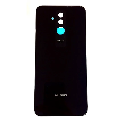 Huawei Mate 20 Lite, Akkufedél, (ragasztó és kamera plexi), fekete