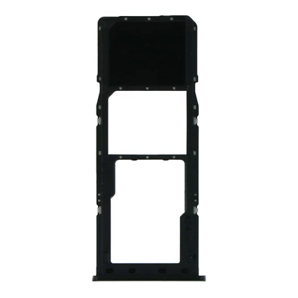 Samsung A515/A715 Galaxy A51/A71, SIM kártya tartó tálca, (memóriakártya tartó, SingleSIM), fekete