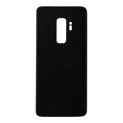 Samsung G965 Galaxy S9+, Akkufedél, (logo nélkül), fekete