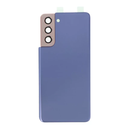 Samsung G991 Galaxy S21 5G, Akkufedél, (kamera plexi), kék