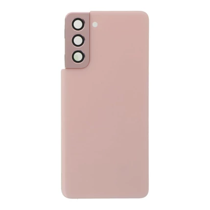 Samsung G991 Galaxy S21 5G, Akkufedél, (kamera plexi), rózsaszín