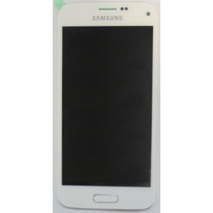 Samsung G800 Galaxy S5 Mini, LCD kijelző érintőplexivel, fehér