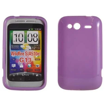 HTC G13 Wildfire, Szilikon tok, S-Case, lila