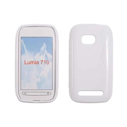 Nokia Lumia  710, Szilikon tok, S-Case, fehér